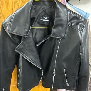 Ashley Outerwear Faux Leather Jacket